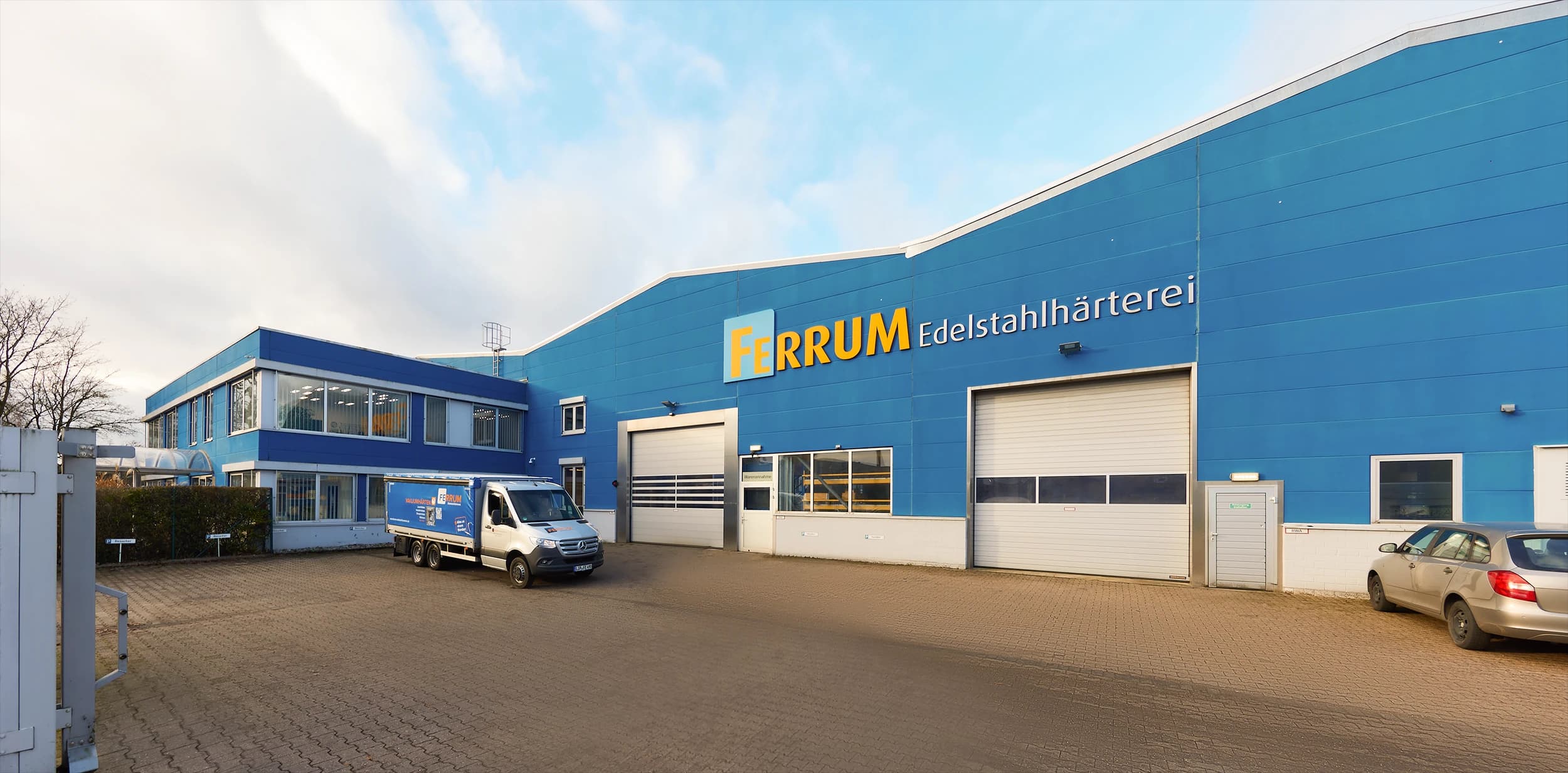 Betriebsgelände der FERRUM Edelstahlhärterei in Augustdorf