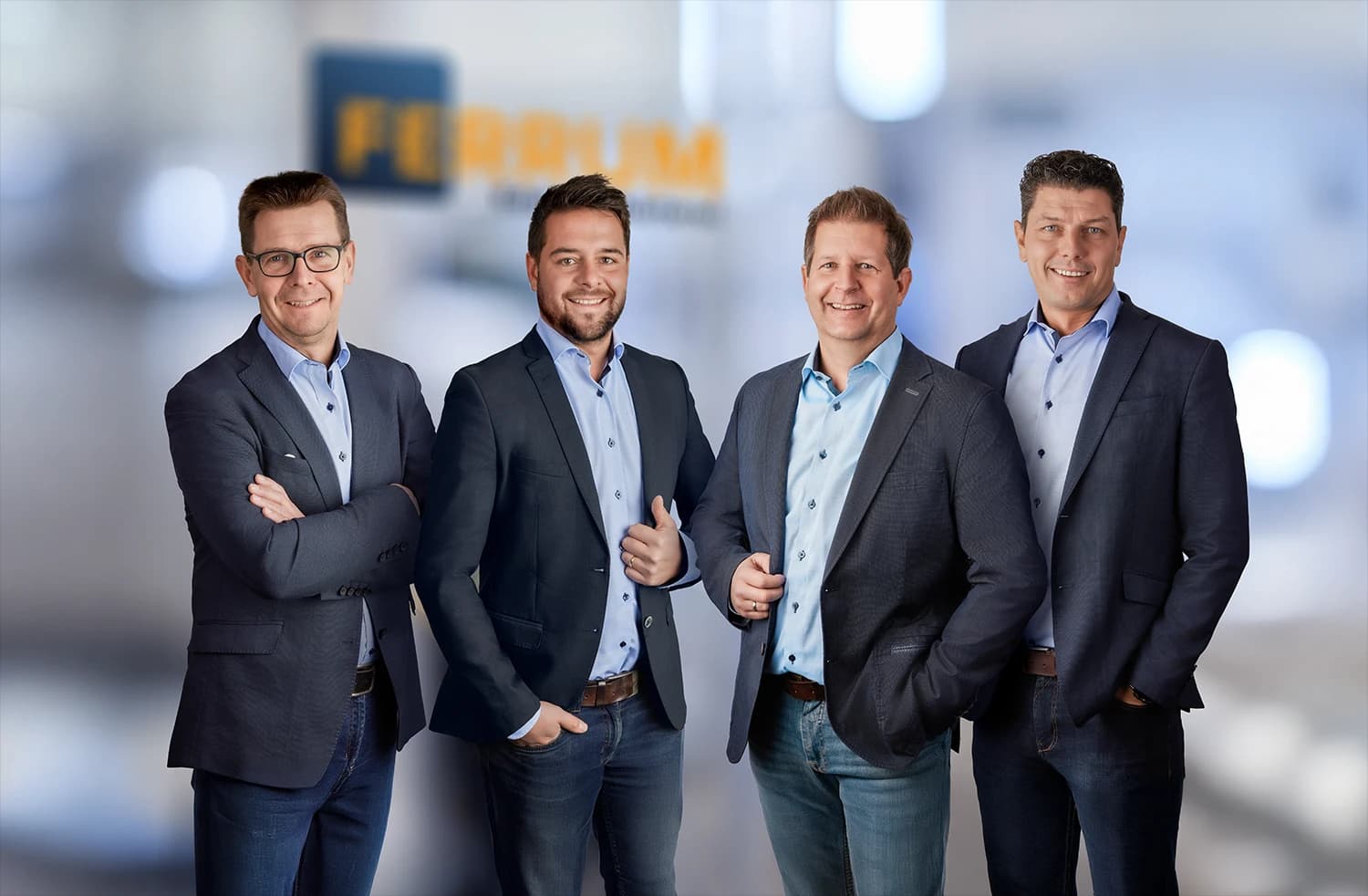 Führungskräfte der Ferrum Edelstahlhärterei im Gespräch